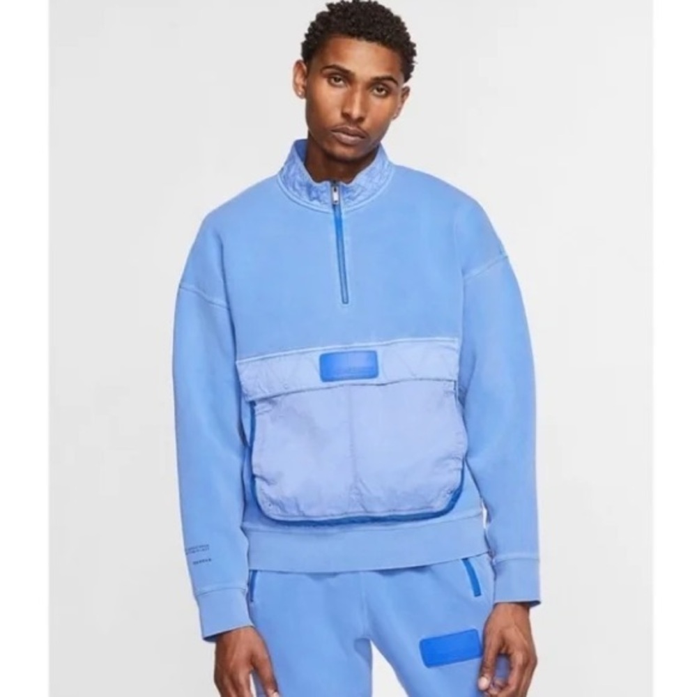 Nike Air Jordan 23 Engineered 1/2 Zip Sweatshirt Hyper Royal Blue L